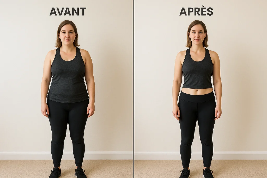 1 mois corde à sauter avant-après